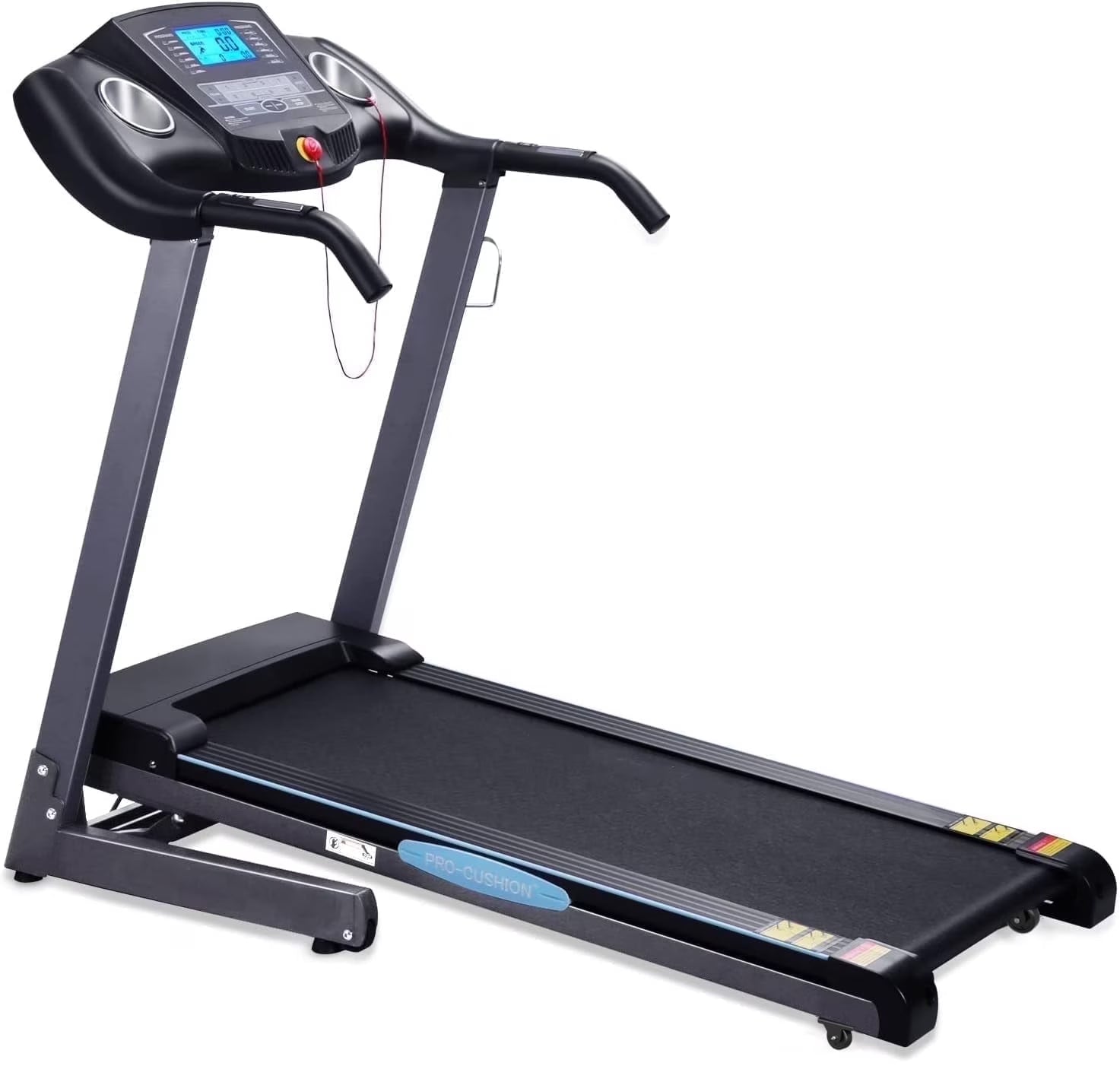 Treadmill with Auto Incline Folding Treadmill 12Level Incline 2.5 Horse Power 15 Preset for Home Use 8.5 Mph Range