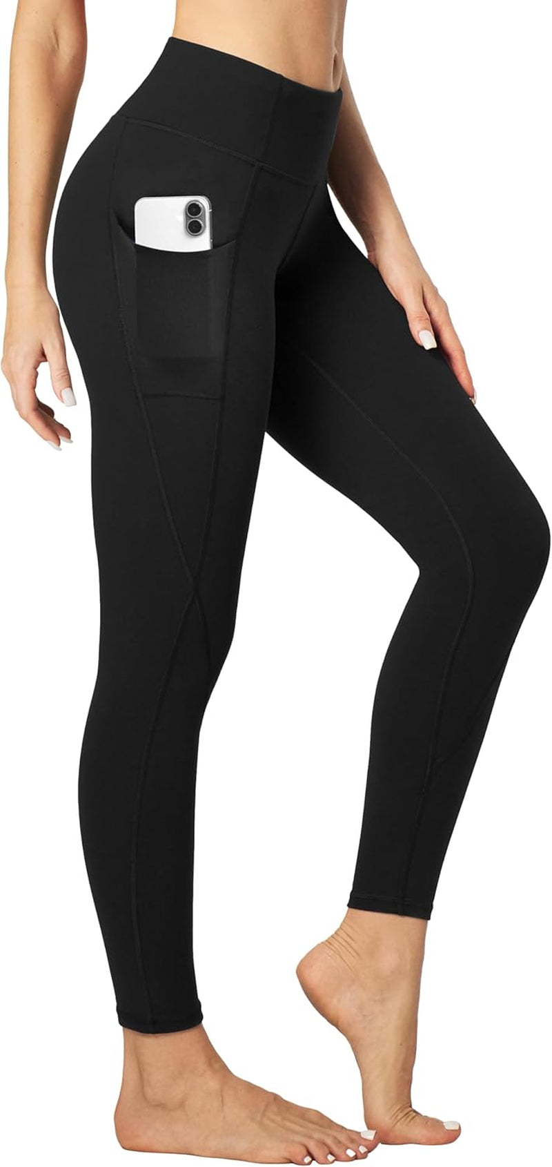 Leggings with Pockets for Women Tummy Control High Waisted Yoga Pants Women Compression Workout Leggings